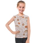 Leaves Cake Cookies Pattern Kids  Mesh Tank Top