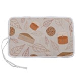 Leaves Cake Cookies Pattern Pen Storage Case (L)