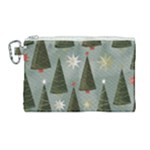 Christmas Trees Pattern Canvas Cosmetic Bag (Large)