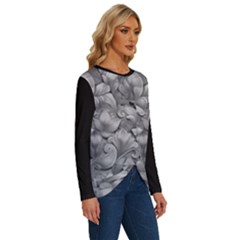 Long Sleeve Crew Neck Pullover Top 