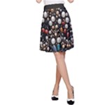 Pearls and stones A-Line Skirt