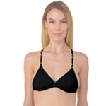 Pearls and stones Reversible Tri Bikini Top