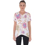 Flowers Blossom Spring Garden Cut Out Side Drop T-Shirt