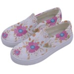 Flowers Blossom Spring Garden Kids  Canvas Slip Ons