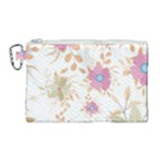 Flowers Blossom Spring Garden Canvas Cosmetic Bag (Large)