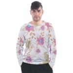 Flowers Blossom Spring Garden Men s Long Sleeve Raglan T-Shirt