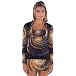 Galaxy Background Star Long Sleeve Hooded T-shirt