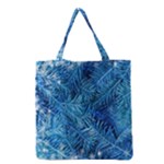 Blue Christmas Tree Branch Texture, Winter Texture, Tree Texture, Tree Branches Grocery Tote Bag