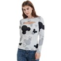 Women s Cut Out Long Sleeve T-Shirt 