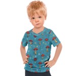 Whimsical Mushroom pattern Kids  Sports T-Shirt