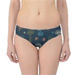 Whimsical Mushrooms pattern Hipster Bikini Bottoms