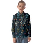 Whimsical Mushrooms pattern Kids  Long Sleeve Shirt