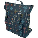 Whimsical Mushrooms pattern Buckle Up Backpack