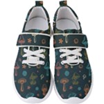 Whimsical Mushrooms pattern Men s Velcro Strap Shoes