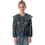 Whimsical Mushrooms pattern Kids  Peter Pan Collar Blouse