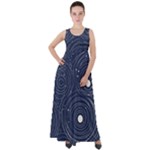 Art Empire Waist Velour Maxi Dress