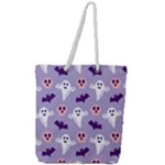 Boo crew halloween season Full Print Rope Handle Tote (Large)