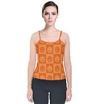 Seamless Halloween Pattern With Smiling Pumpkin 20240926 161520 0000 Velvet Spaghetti Strap Top