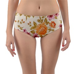 Reversible Mid-Waist Bikini Bottoms 