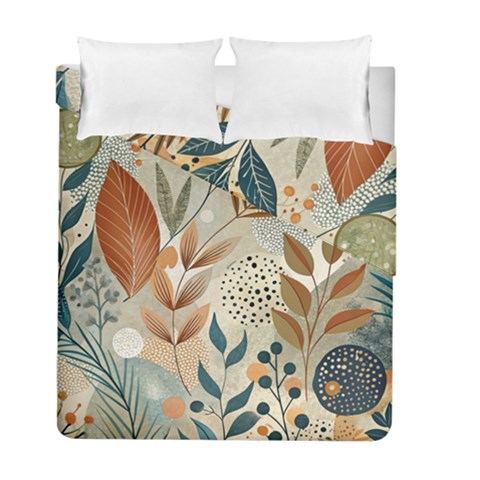 Leaves Pattern Flower Floral Flora Duvet Cover Double Side (Full/ Double Size) from ArtsNow.com