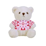 A Red And White Pattern With A Flower On It Full Print Tee for Cuddly Teddy Bear