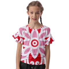 Kids  Cut Out Flutter Sleeves 