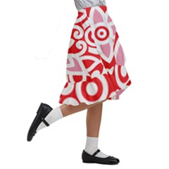 Kids  Ruffle Flared Wrap Midi Skirt 