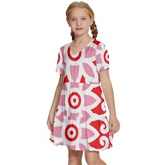 Kids  Short Sleeve Tiered Mini Dress 