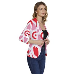 Women s One-Button 3/4 Sleeve Short Jacket 