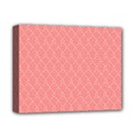 A Red And White Background With A Pattern Deluxe Canvas 14  x 11  (Stretched)