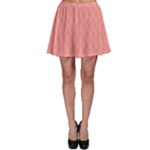 A Red And White Background With A Pattern Skater Skirt