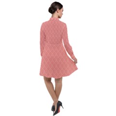 Long Sleeve Chiffon Shirt Dress 