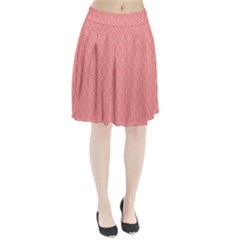 A Red And White Background With A Pattern Pleated Skirt from ArtsNow.com