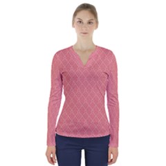 V-Neck Long Sleeve Top 