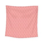 A Red And White Background With A Pattern Square Tapestry (Small)