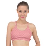 A Red And White Background With A Pattern Basic Training Sports Bra