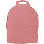 A Red And White Background With A Pattern Mini Full Print Backpack