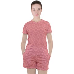 Women s Mesh T-Shirt and Shorts Set 