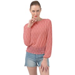 Banded Bottom Chiffon Top 