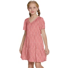 Kids  Short Sleeve Tiered Mini Dress 