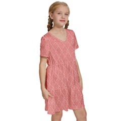 Kids  Short Sleeve Tiered Mini Dress 