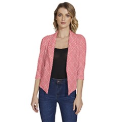 Women s Draped Front 3/4 Sleeve Shawl Collar Jacket 