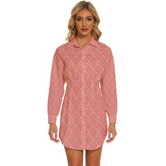 Womens Long Sleeve Shirt Dress 