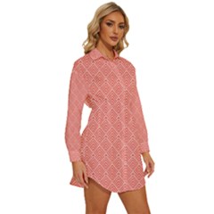 Womens Long Sleeve Shirt Dress 