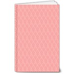 A Red And White Background With A Pattern 8  x 10  Softcover Notebook