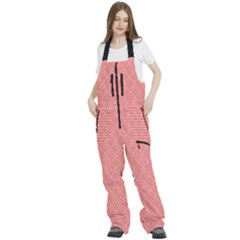 Women s Front Zip Ski And Snowboard Bib Pants 