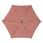 A Red And White Background With A Pattern Automatic Folding Umbrella with Case (Small)