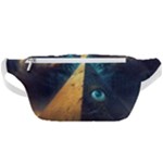 Mystic Blue Pyramid Art Waist Bag 