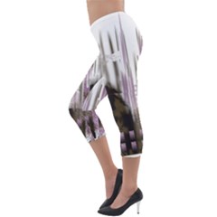 Lightweight Velour Capri Leggings  