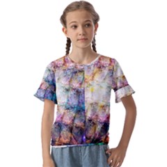 Kids  Cuff Sleeve Scrunch Bottom T-Shirt 